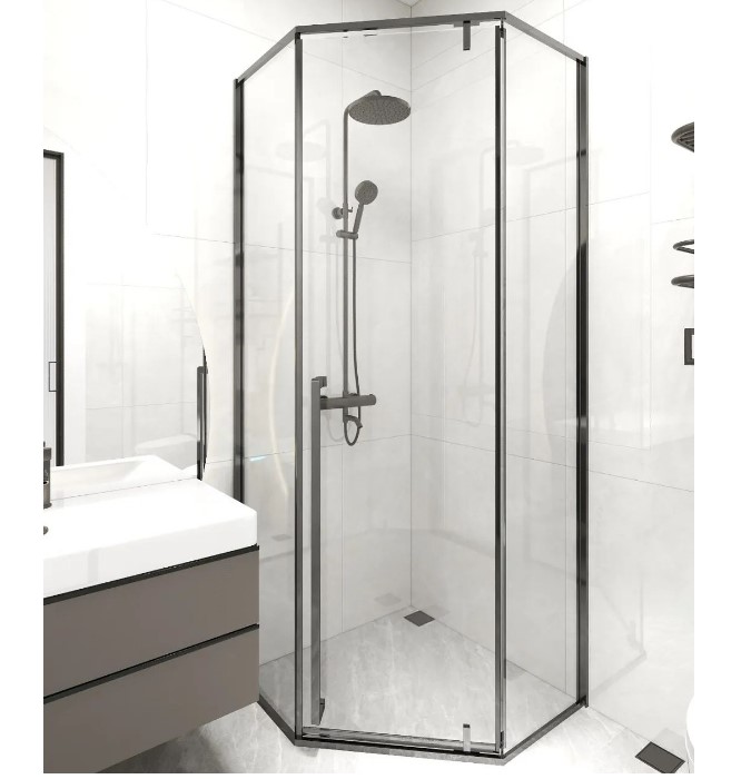 Shower Enclosure & Shower Doors  | Case Sharing | 4m ² The bathroom can also separate dry and we